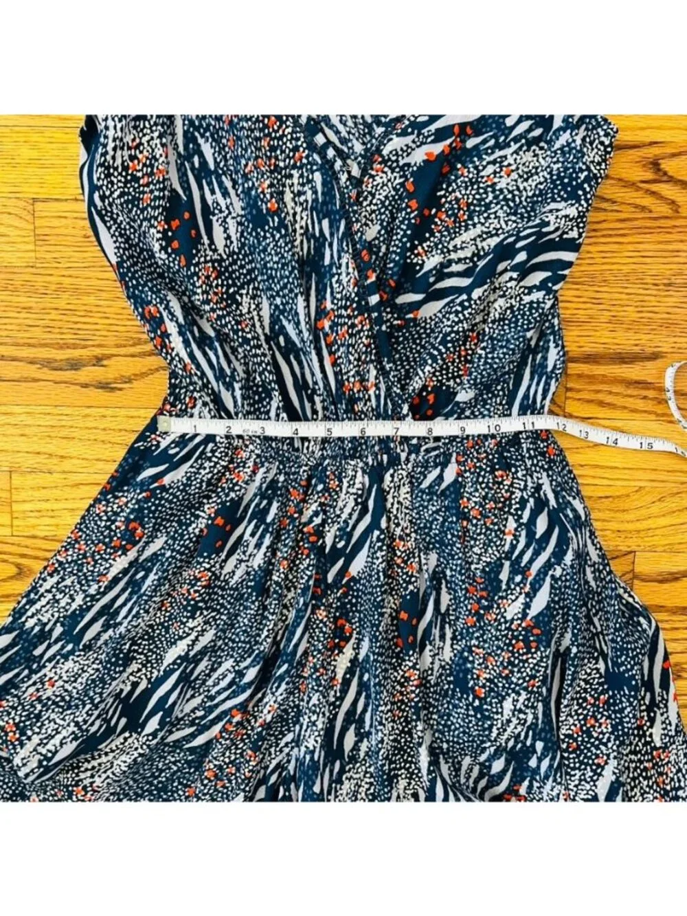 Boho Abstract Print Sleeveless Romper Euro Summer Beach Vacation Chic - Picture 13 of 14